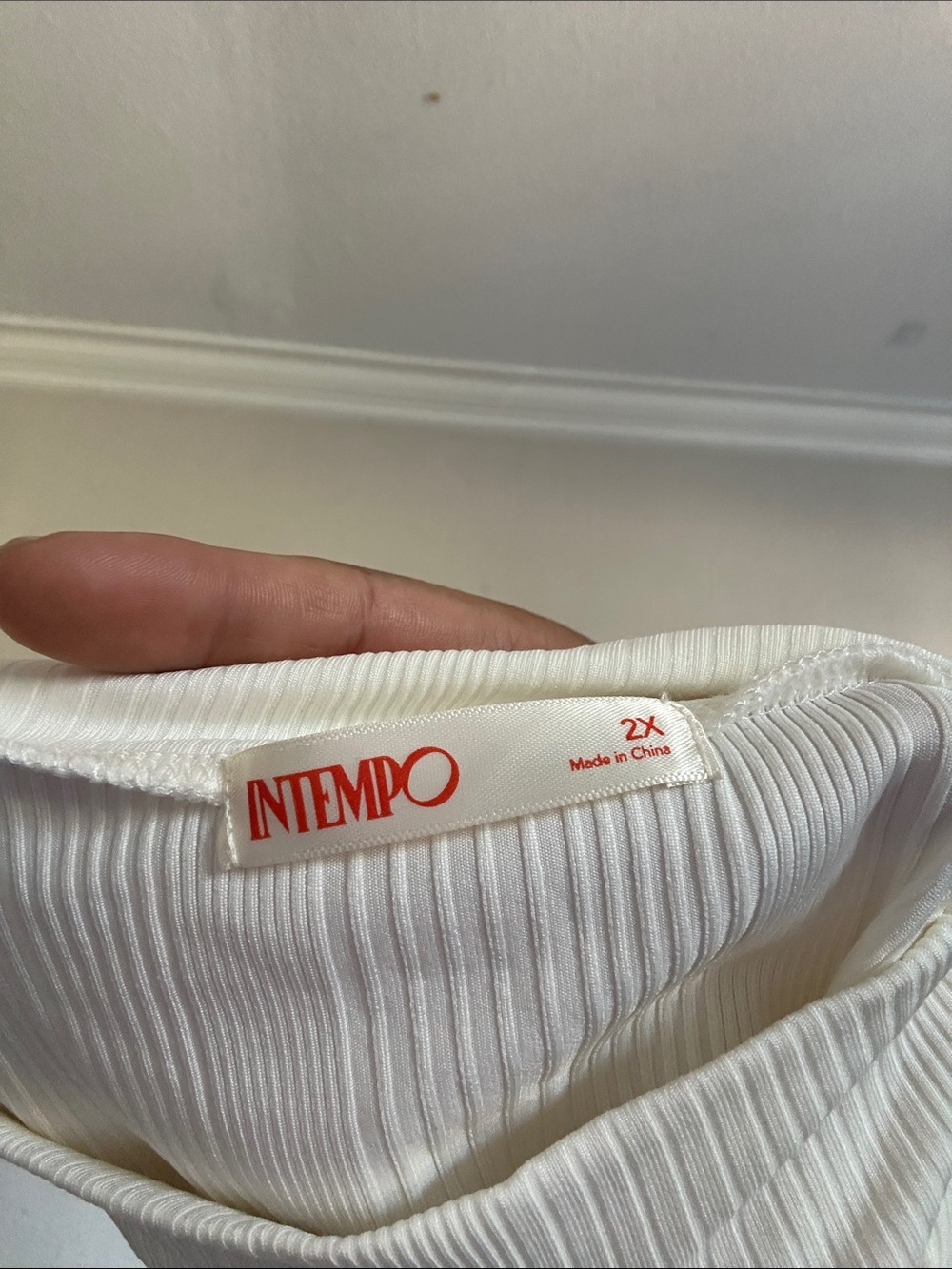 NIEMPO White Ribbed Men’s Tank Top - 2X